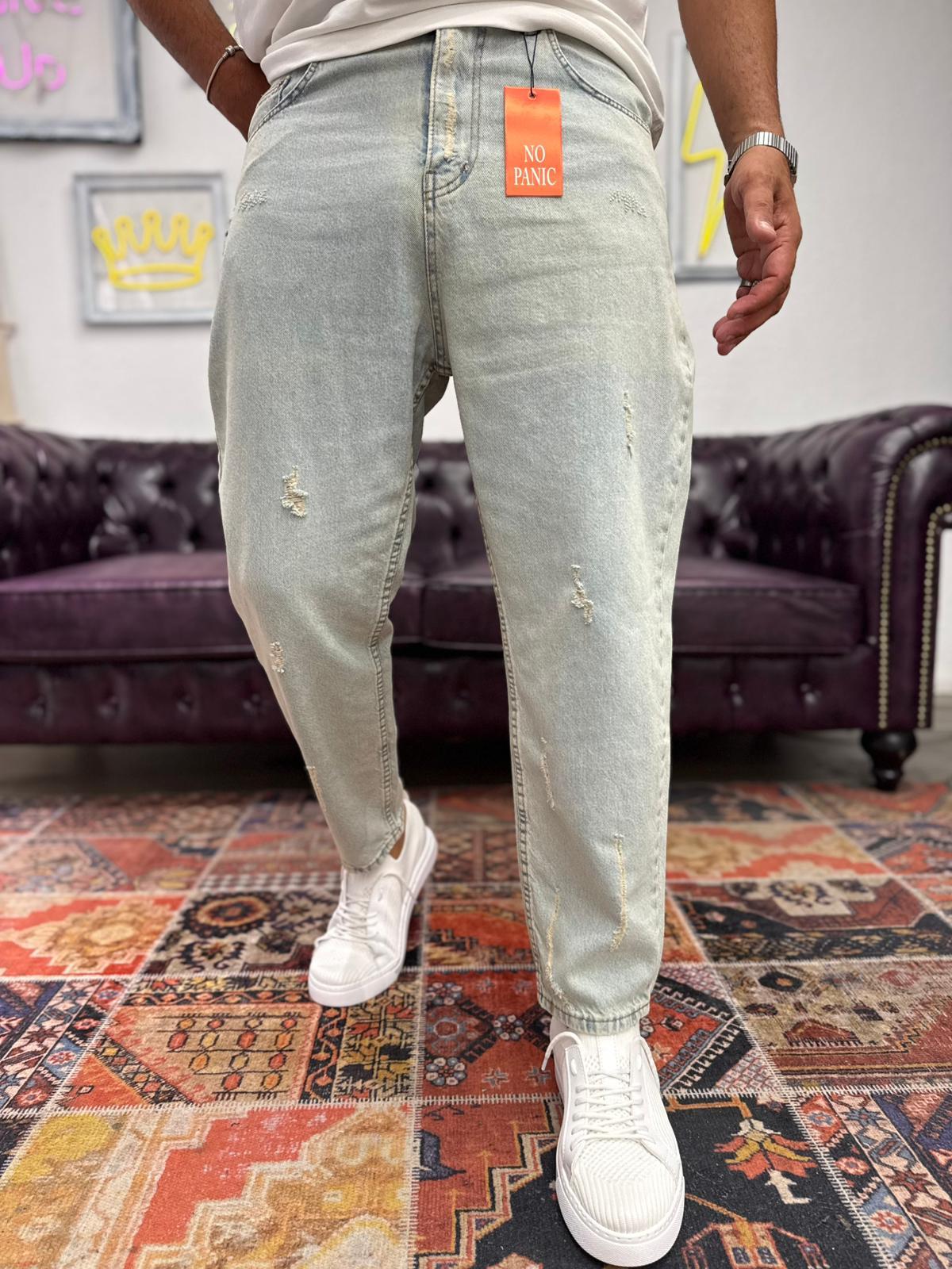 Dnt Boyfriend Kot Pantolon Açık Gri