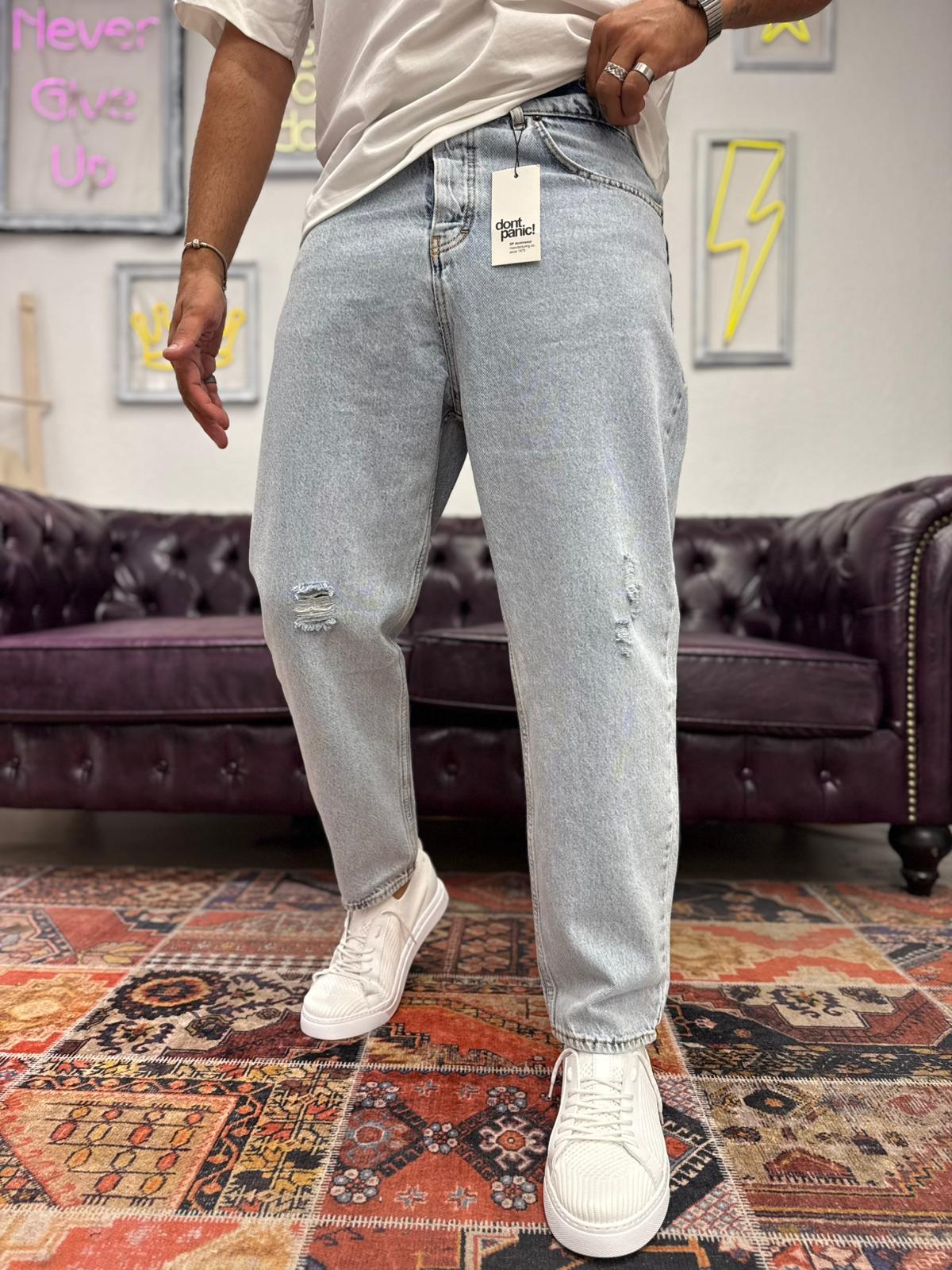 Dnt Boyfriend Kot Pantolon Açık Mavi