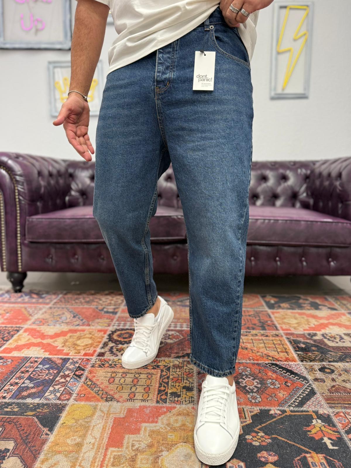 Dnt Boyfriend Kot Pantolon Yıkamalı Mavi