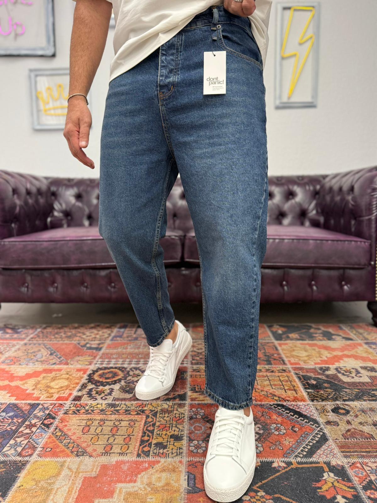 Dnt Boyfriend Kot Pantolon Yıkamalı Mavi