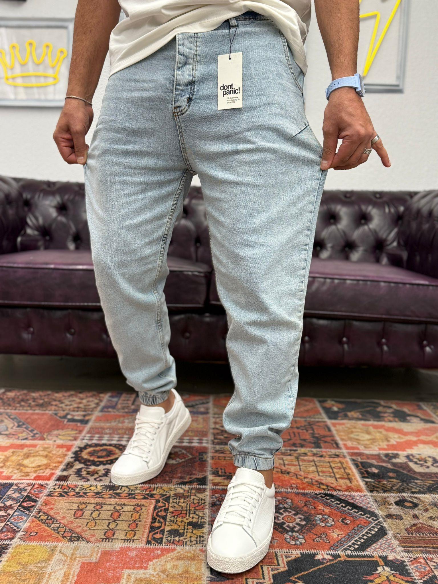 Dnt Paça Lastikli Jogger Pantolon Buz Mavi
