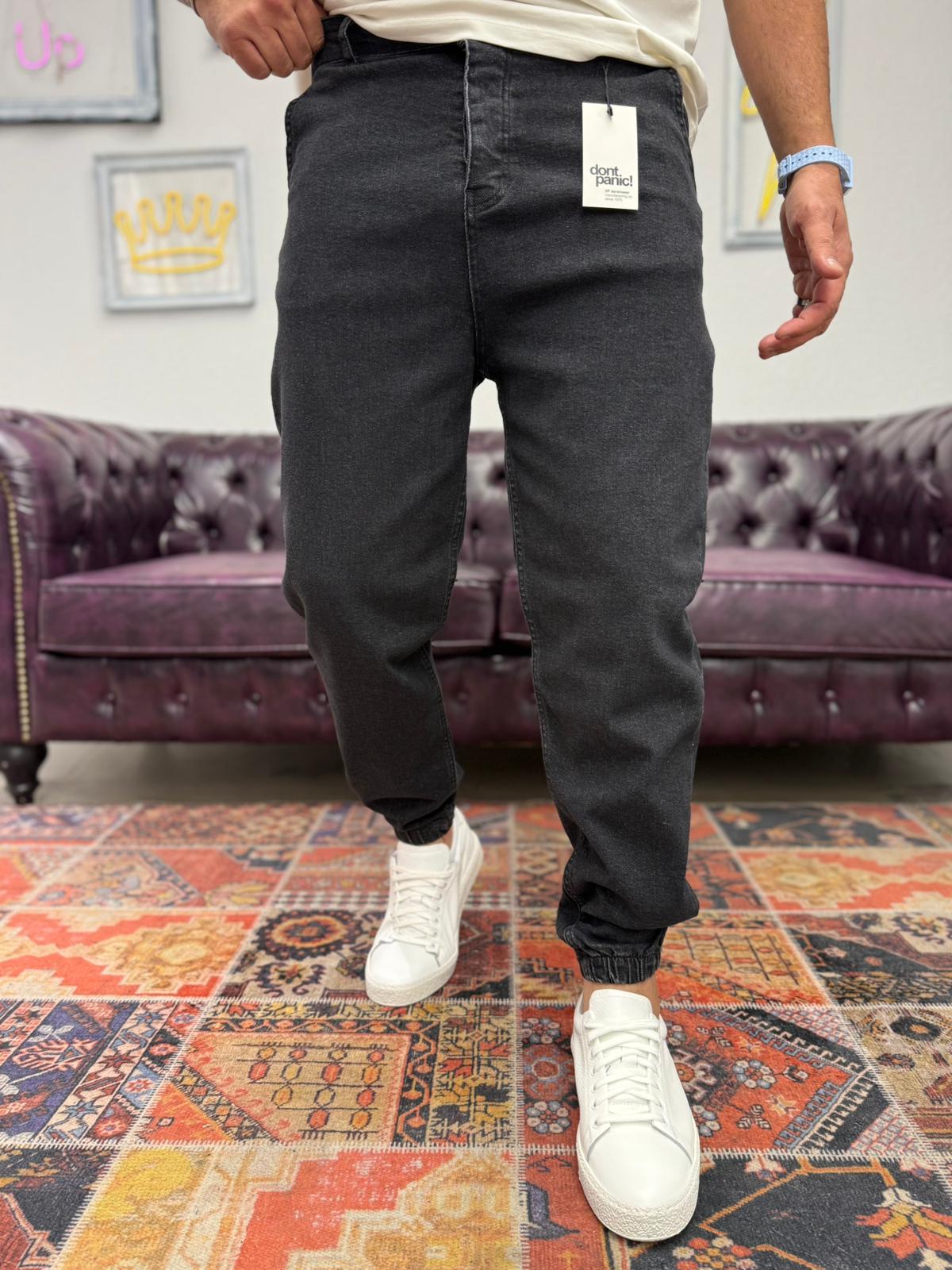 Dnt Paça Lastikli Jogger Pantolon Koyu Antrasit