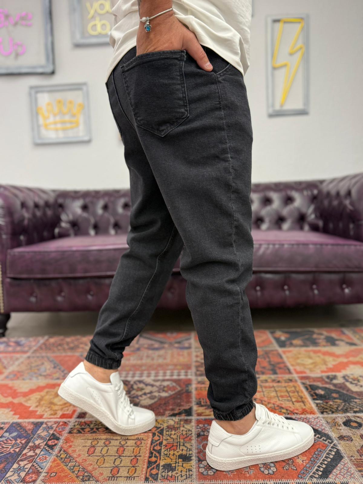 Dnt Paça Lastikli Jogger Pantolon Koyu Antrasit
