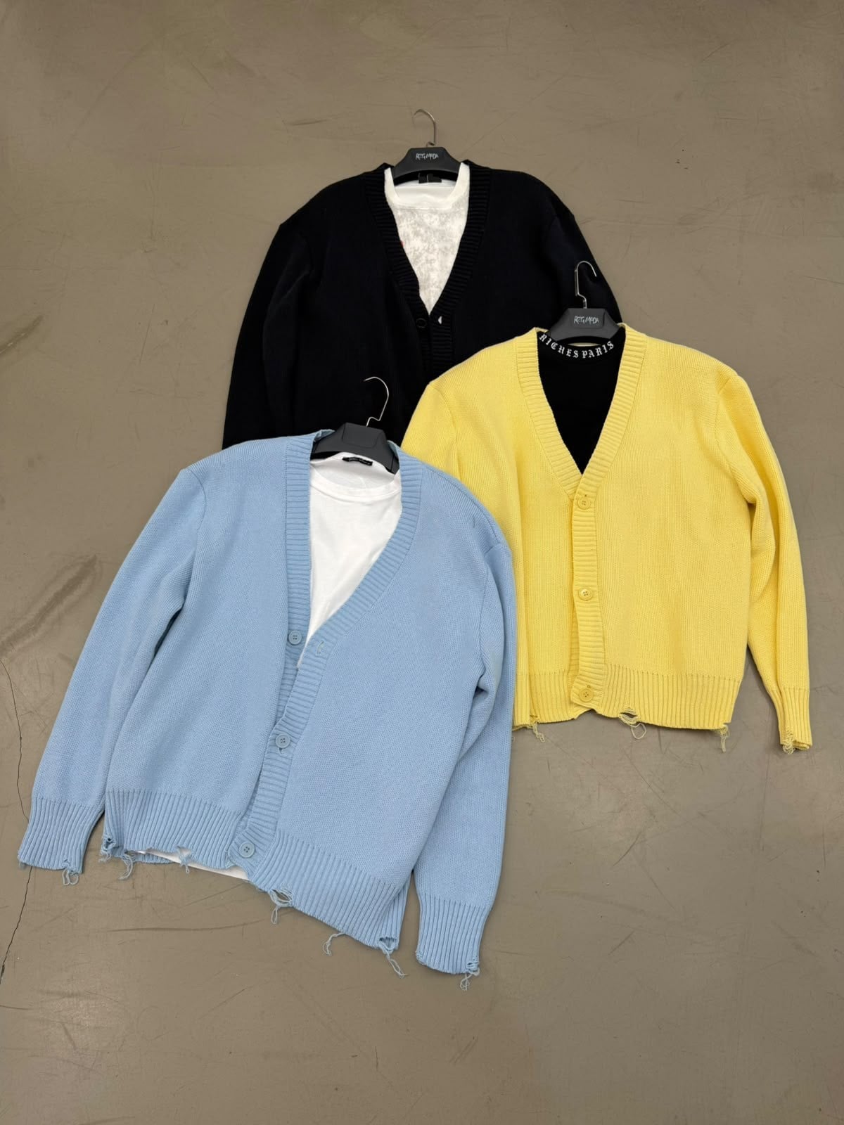 Örme Hırka Oversize Siyah