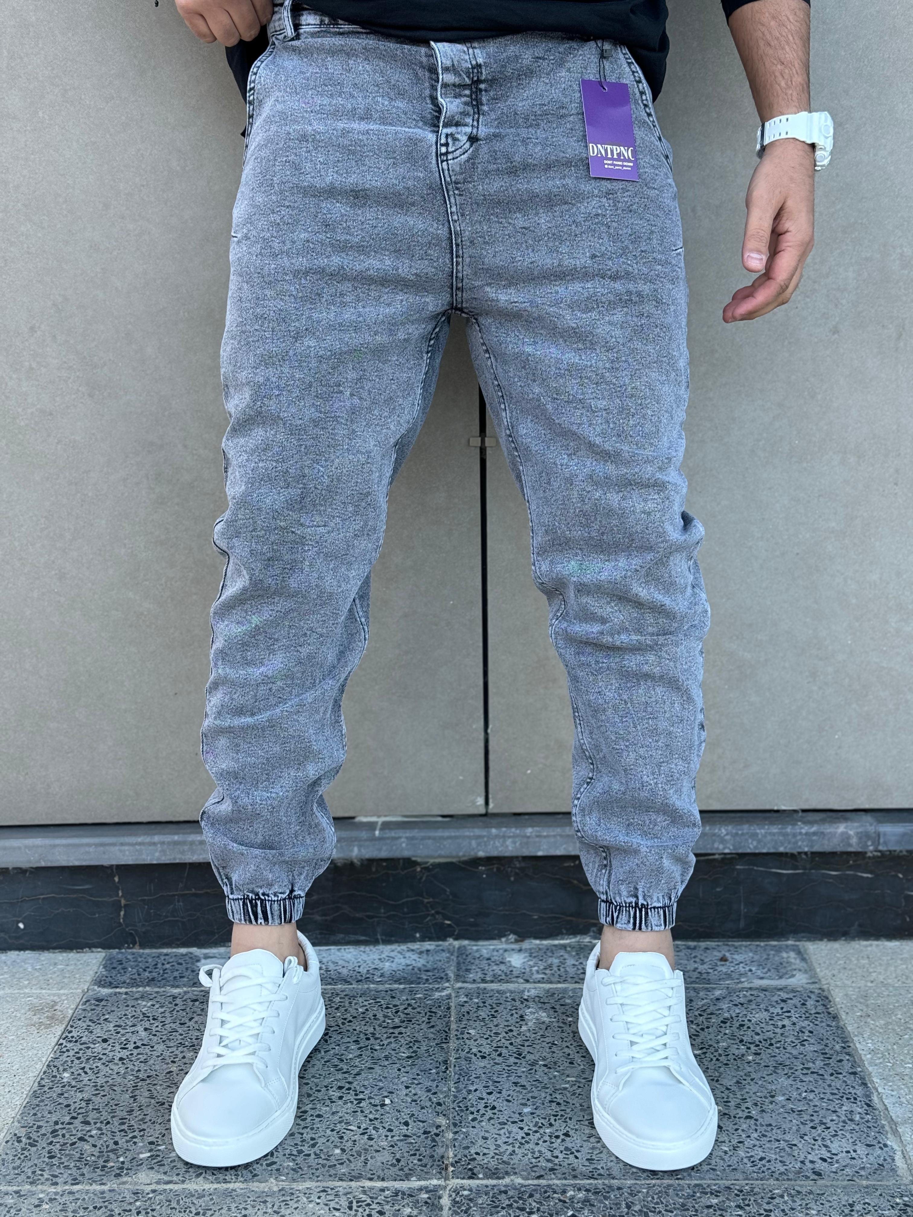 Paça Lastik Jogger Pantolon Kül