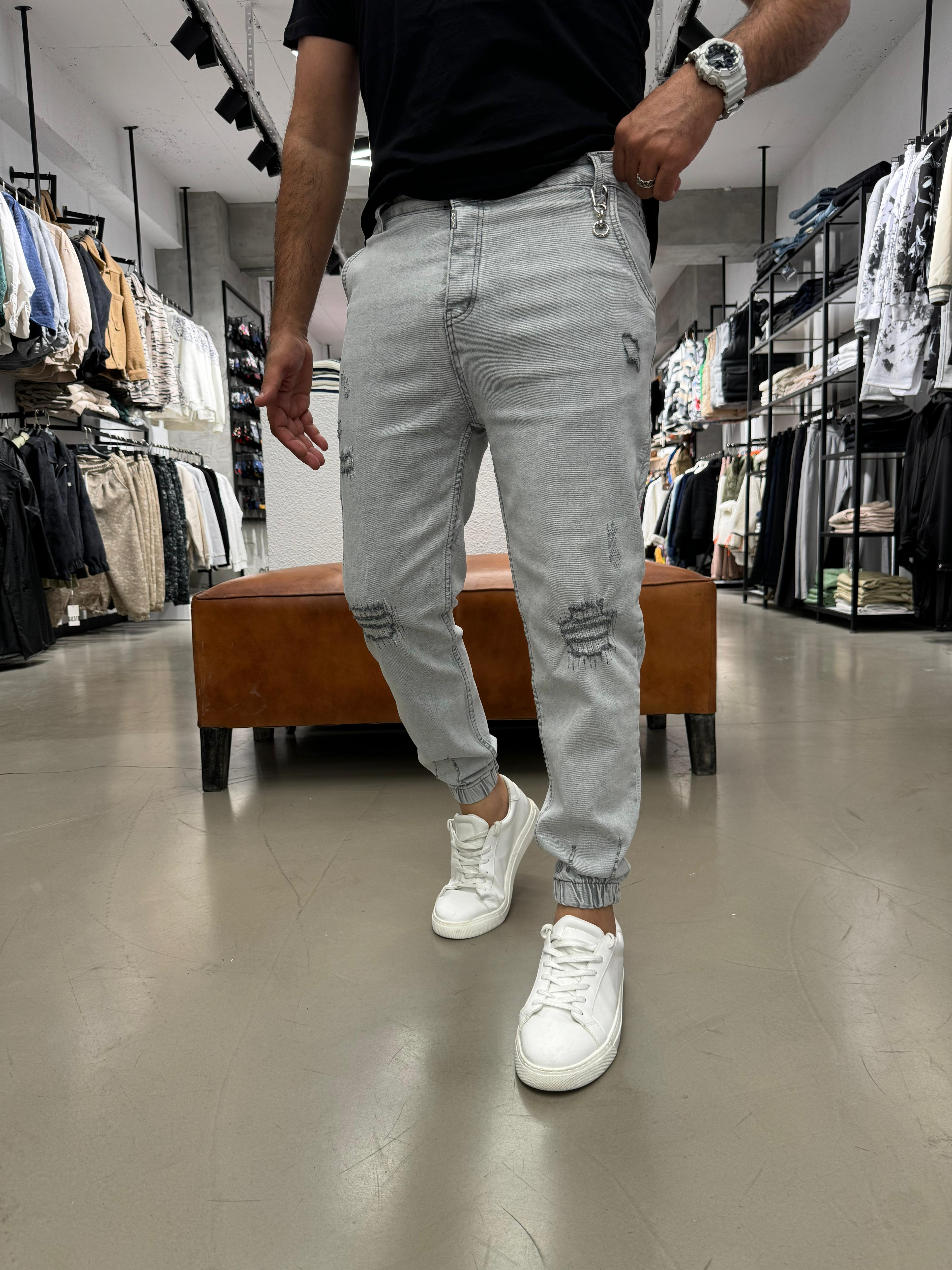 Paça Lastikli Full Likralı Pantolon