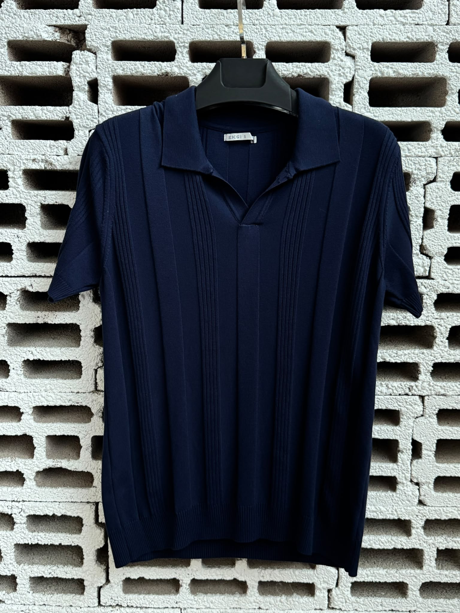 Polo Yaka Triko Lacivert