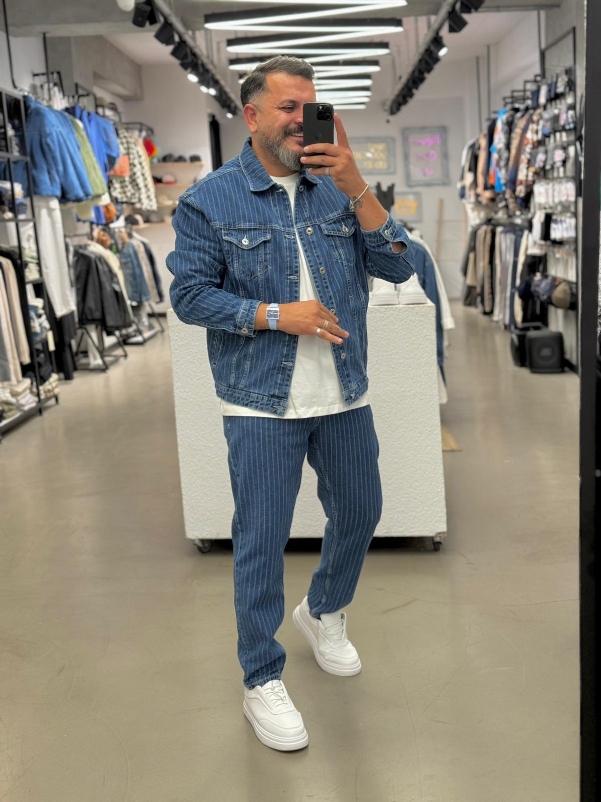 Premium Ceket Pantolon Takım Mavi
