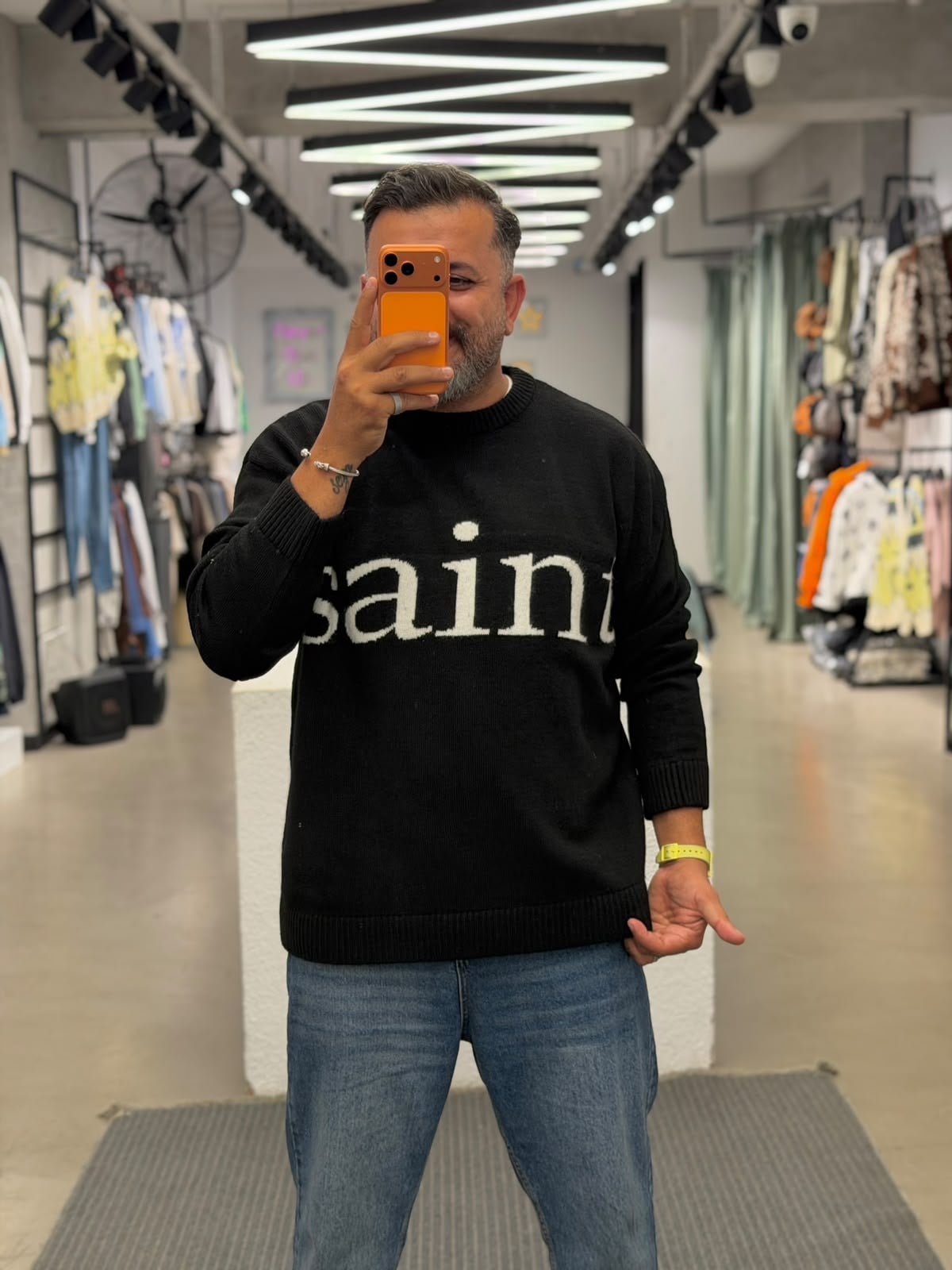 Saint Oversize Örme Kazak Siyah