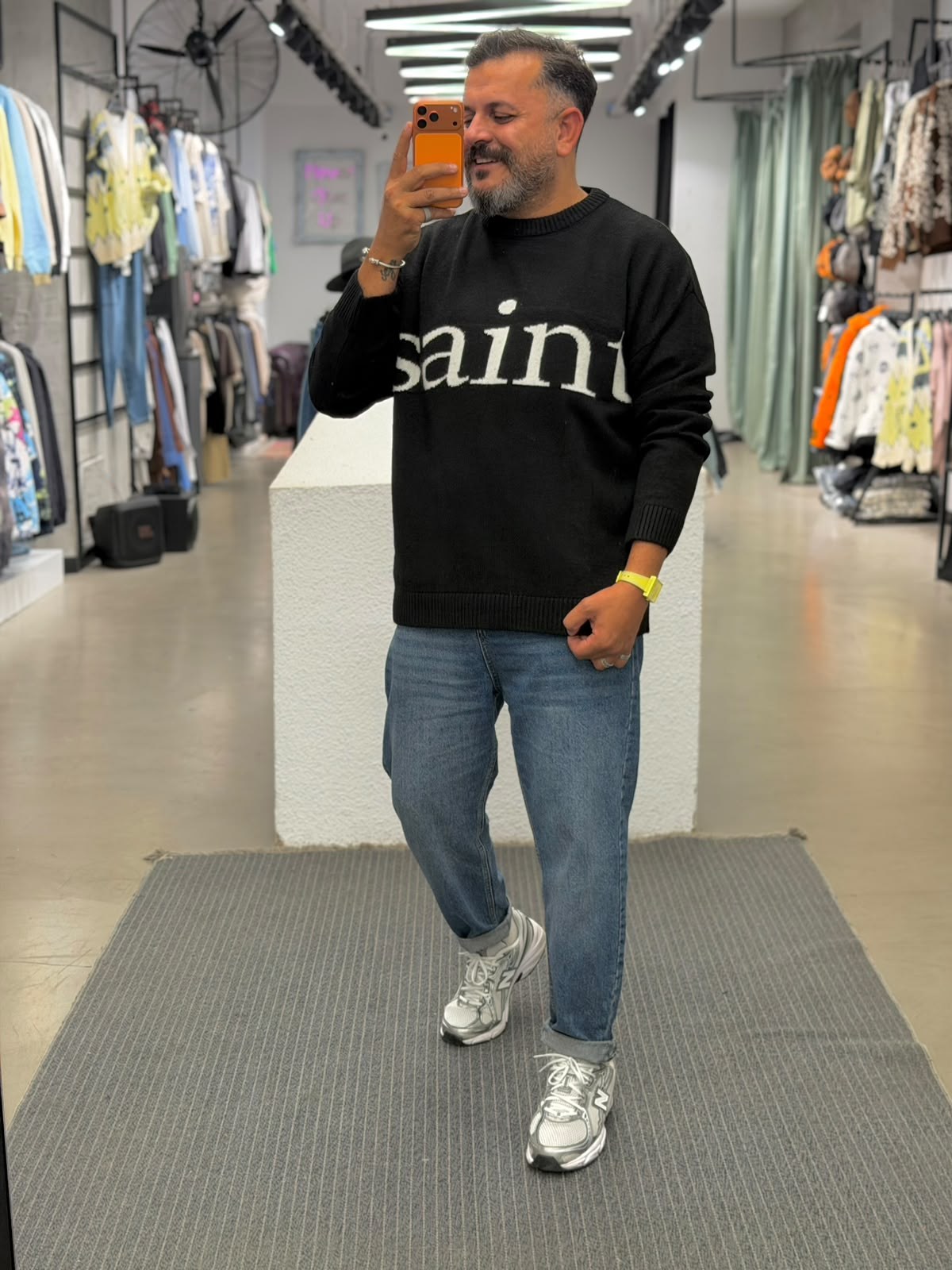 Saint Oversize Örme Kazak Siyah