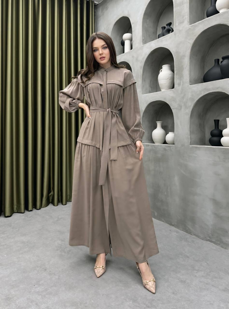 Premium Kalite TNCL (ince jean) Kumaş Elbise Tesettür Uyumlu Yazlık İnce Jean Elbise