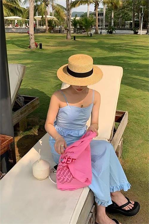 Dipmoda kadın bej hasır şapka DPMHT05