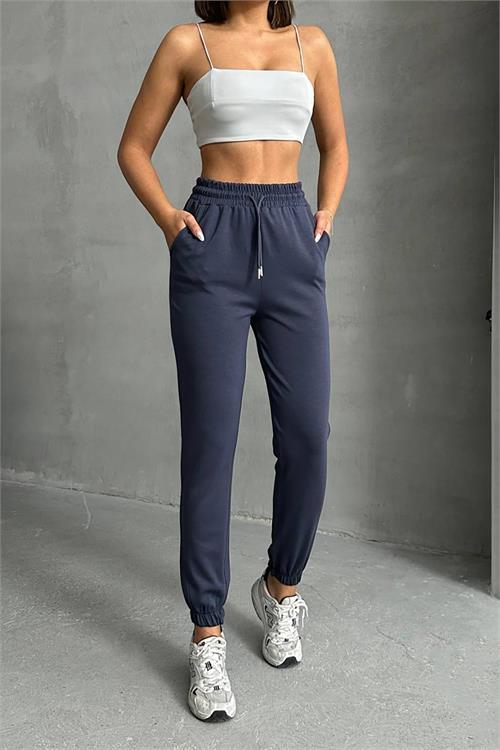 Dipmoda kadın beli ve paçası lastikli eşofman altı DPNBG065