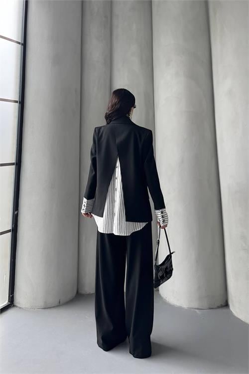 Dipmoda kadın düğme detaylı tasarım alt üst takım DPMYLK29