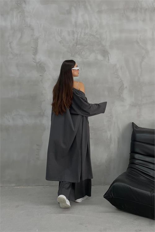 Dipmoda kadın gabardin alt üst ikili takım NBDM8076 