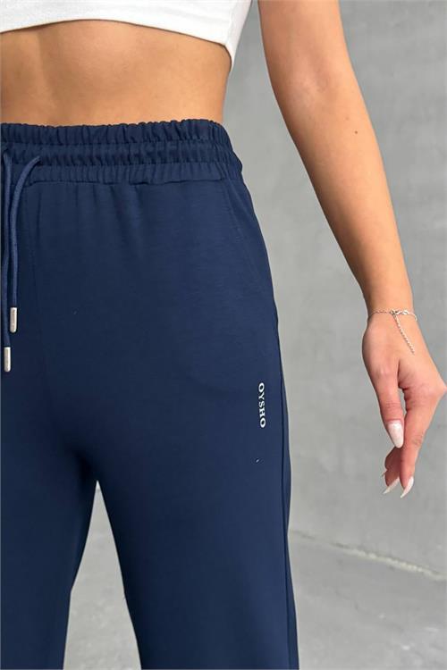 Dipmoda kadın lacivert bol paça eşofman altı DPNBG066