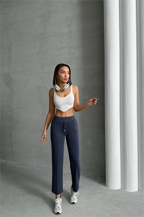 Dipmoda kadın likralı modal kumaş çımalı binici pantolon DPNBG064