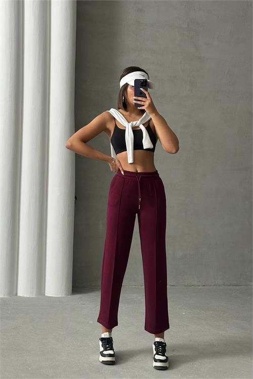 Dipmoda kadın likralı modal kumaş çımalı binici pantolon DPNBG064