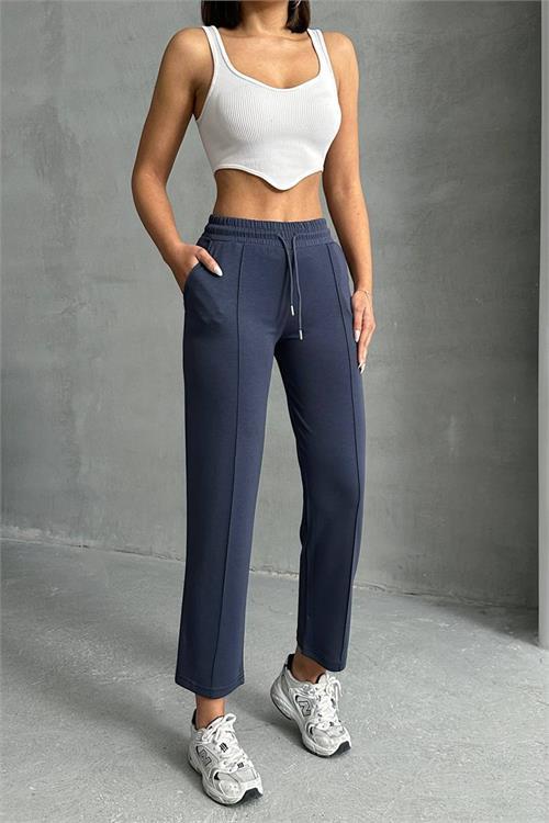 Dipmoda kadın likralı modal kumaş çımalı binici pantolon DPNBG064