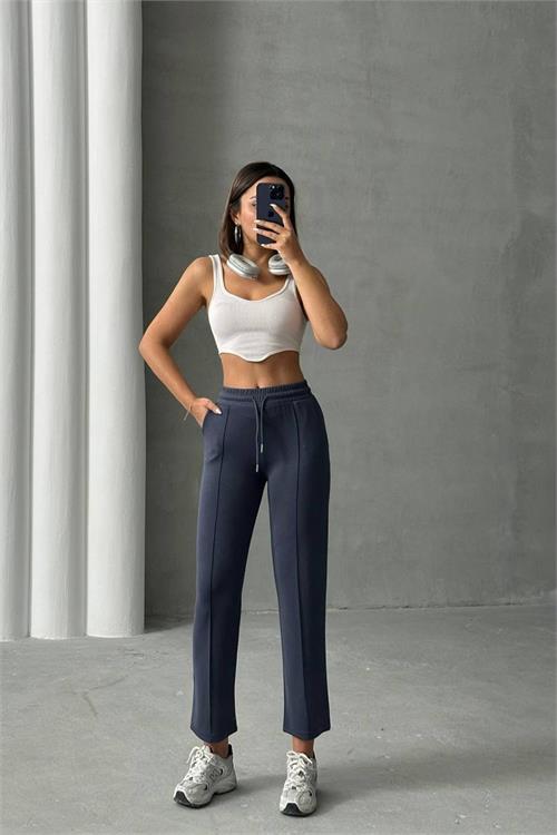 Dipmoda kadın likralı modal kumaş çımalı binici pantolon DPNBG064