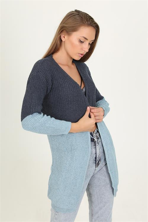 Dipmoda kadın mint yeni sezon selanik triko hırka RY0038 