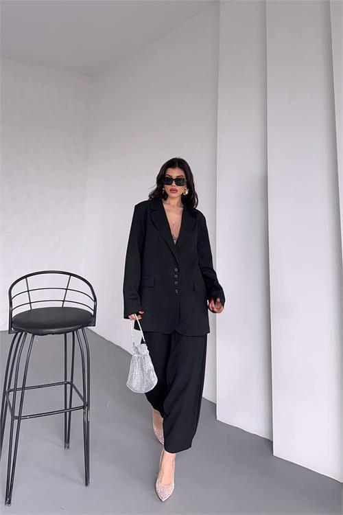 Dipmoda kadın oversize pantolon ceket takım DPMYLK28