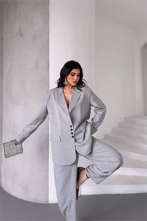 Dipmoda kadın oversize pantolon ceket takım DPMYLK28
