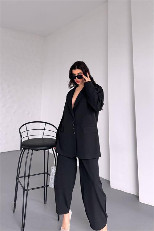 Dipmoda kadın oversize pantolon ceket takım DPMYLK28
