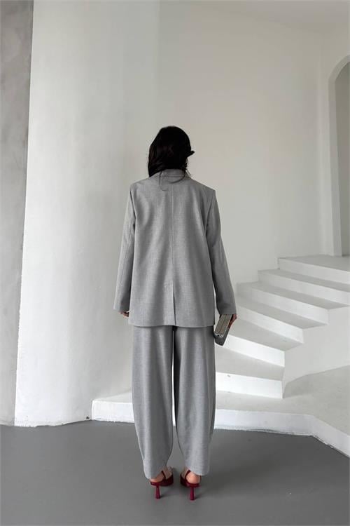 Dipmoda kadın oversize pantolon ceket takım DPMYLK28