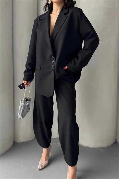 Dipmoda kadın oversize pantolon ceket takım DPMYLK28