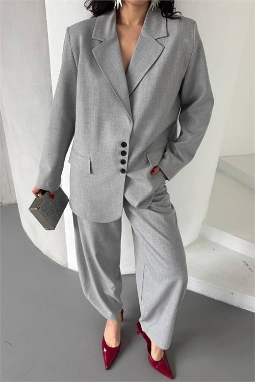 Dipmoda kadın oversize pantolon ceket takım DPMYLK28
