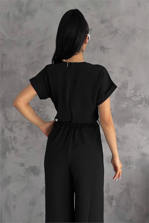 Dipmoda kadın saks bağlama detaylı ayrobin tulum DPNBTG7035