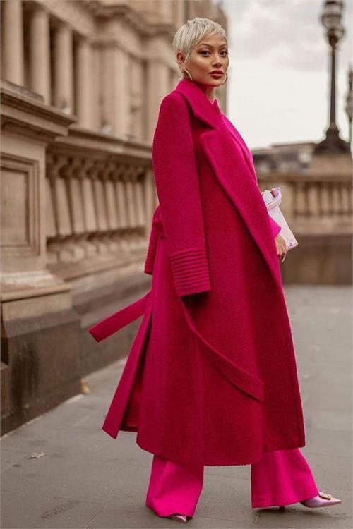 Dipmoda kadın şal yaka tam boy ithal kaşe kaban DPMS23156