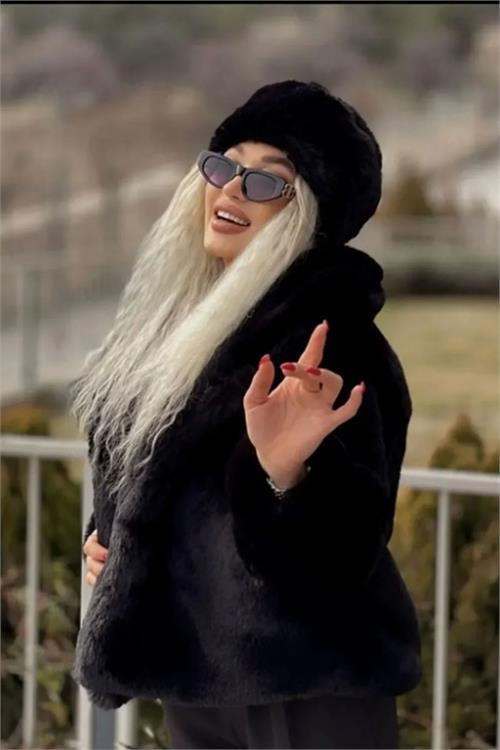 Dipmoda kadın suni kürk rus slav kalpak şapka DPAKS004