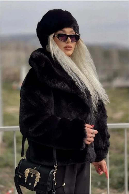 Dipmoda kadın suni kürk rus slav kalpak şapka DPAKS004