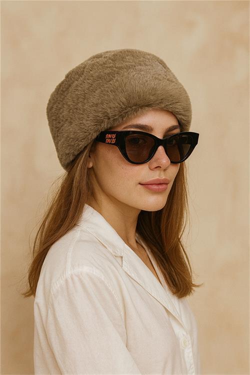 Dipmoda kadın suni kürk rus slav kalpak şapka DPAKS004