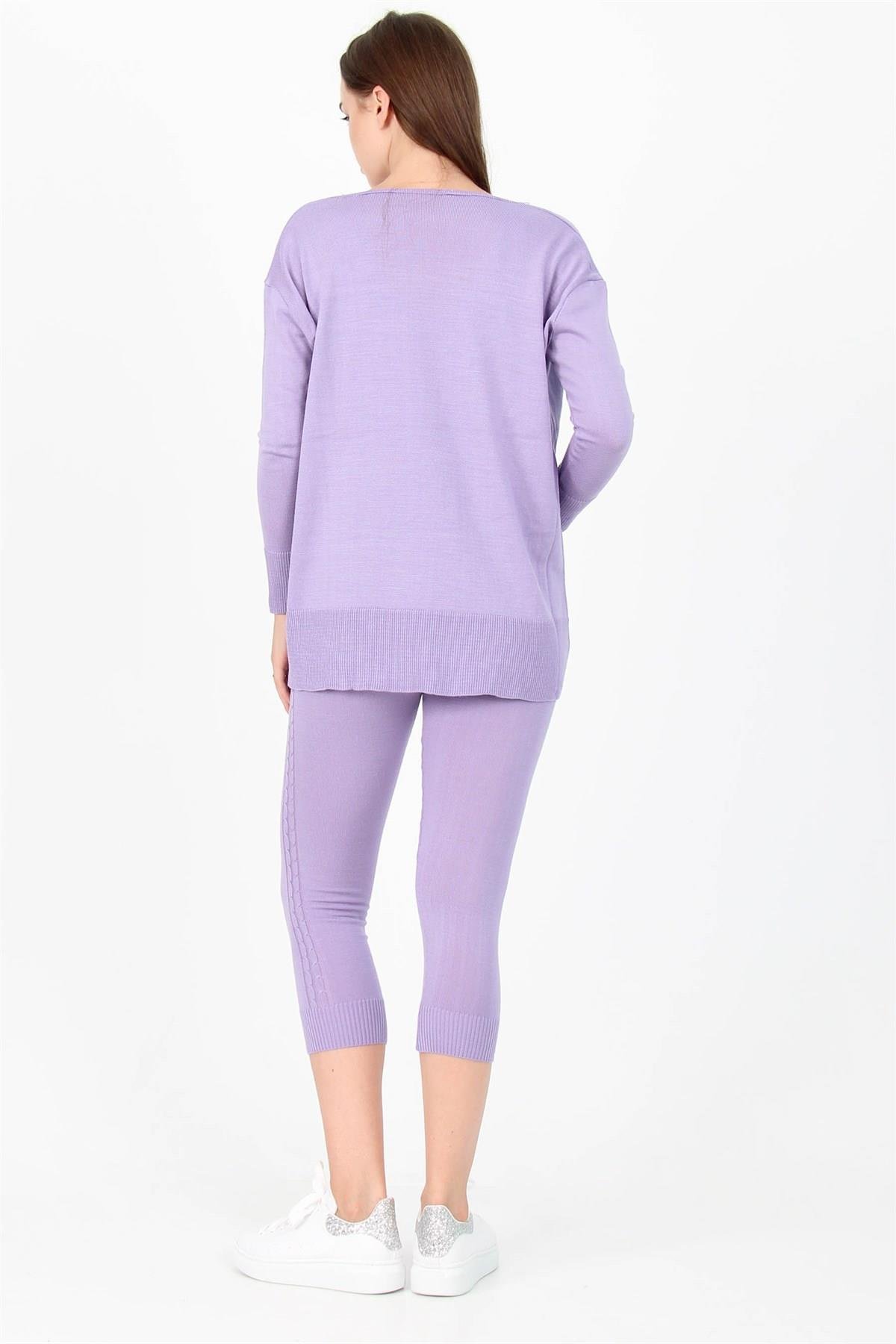 Dipmoda Kadın Yeni Sezon Üçlü Triko Takım DPNB7055