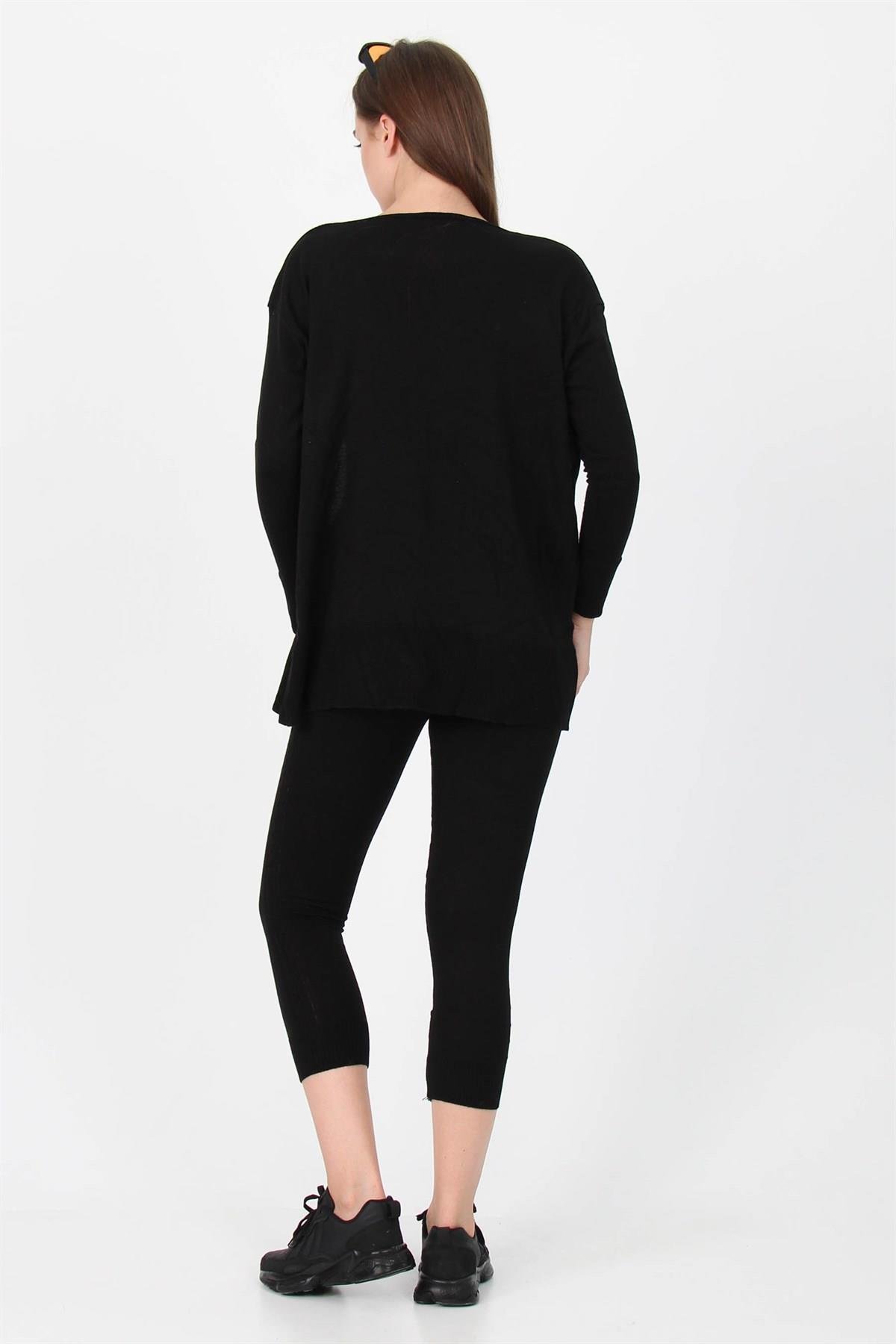 Dipmoda Kadın Yeni Sezon Üçlü Triko Takım DPNB7055