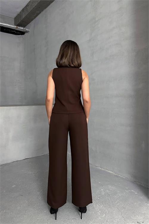 Dipmoda kadın zra model düğmeli yelek DPNBG078