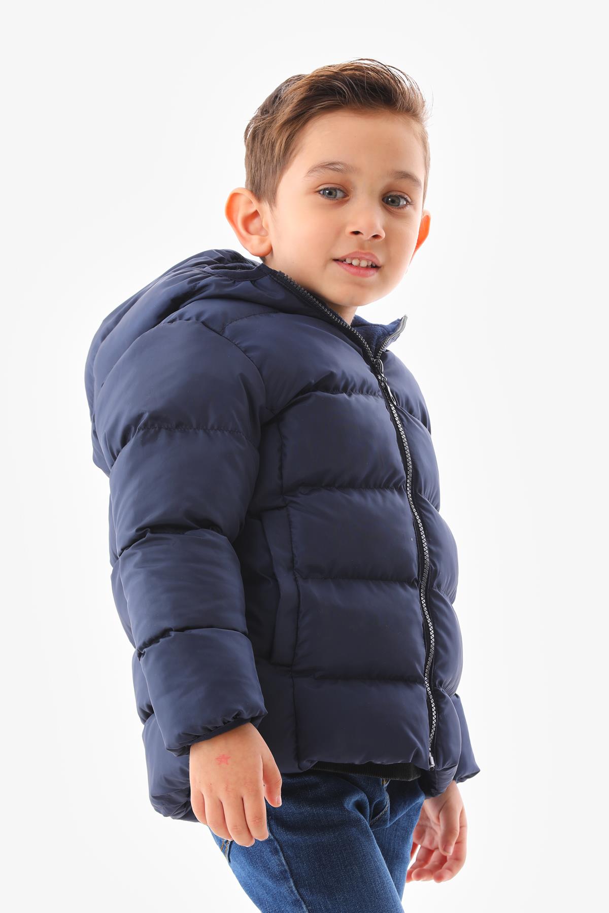 Kız Erkek Çocuk Su Geçirmez İç Polarlı Kışlık Mont DPRBC008