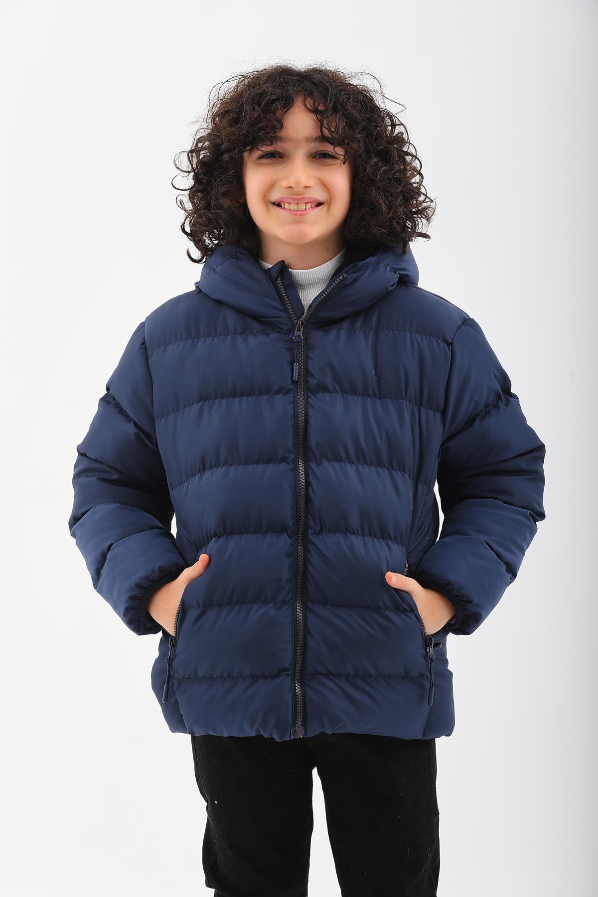 Kız Erkek Çocuk Su Geçirmez İç Polarlı Kışlık Mont & Kaban DPRBC015