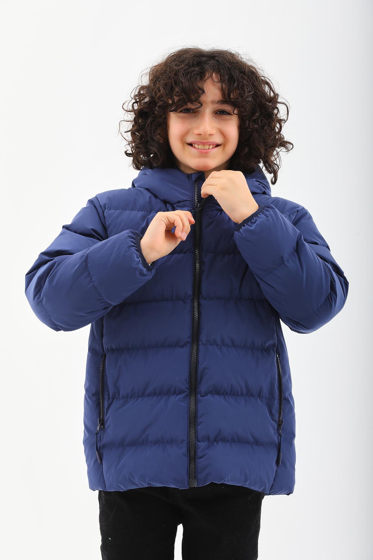 Kız Erkek Çocuk Su Geçirmez İç Polarlı Kışlık Mont & Kaban DPRBC015