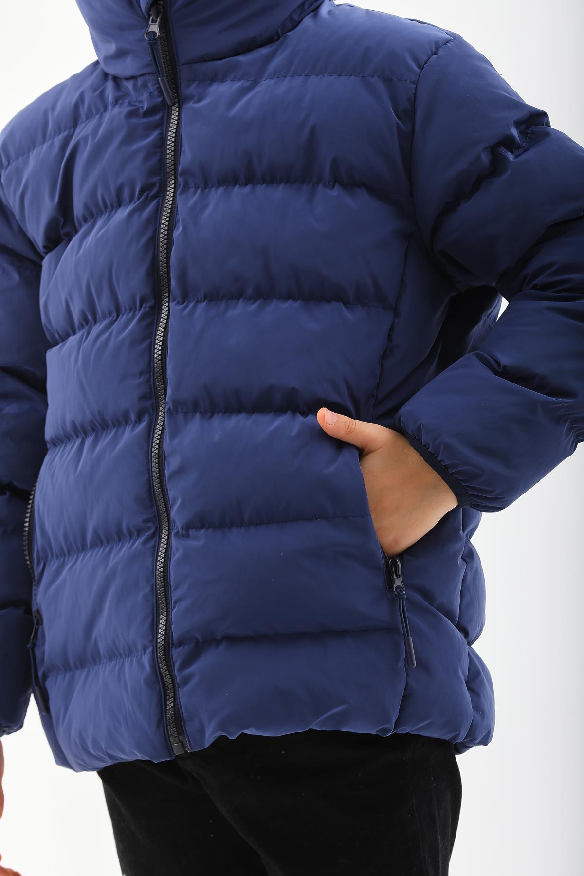 Kız Erkek Çocuk Su Geçirmez İç Polarlı Kışlık Mont & Kaban DPRBC015