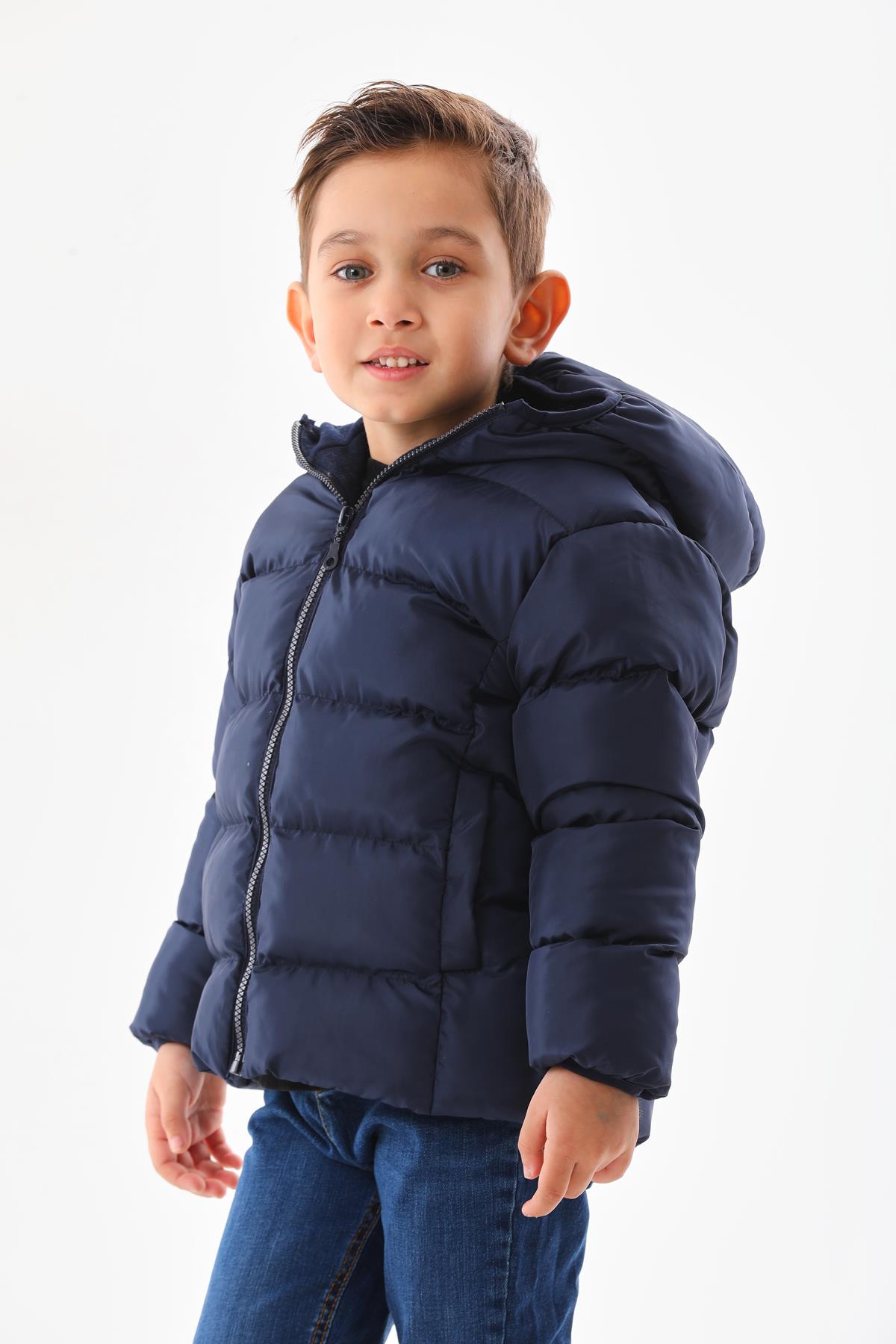 Kız Erkek Çocuk Su Geçirmez İç Polarlı Kışlık Mont DPRBC008