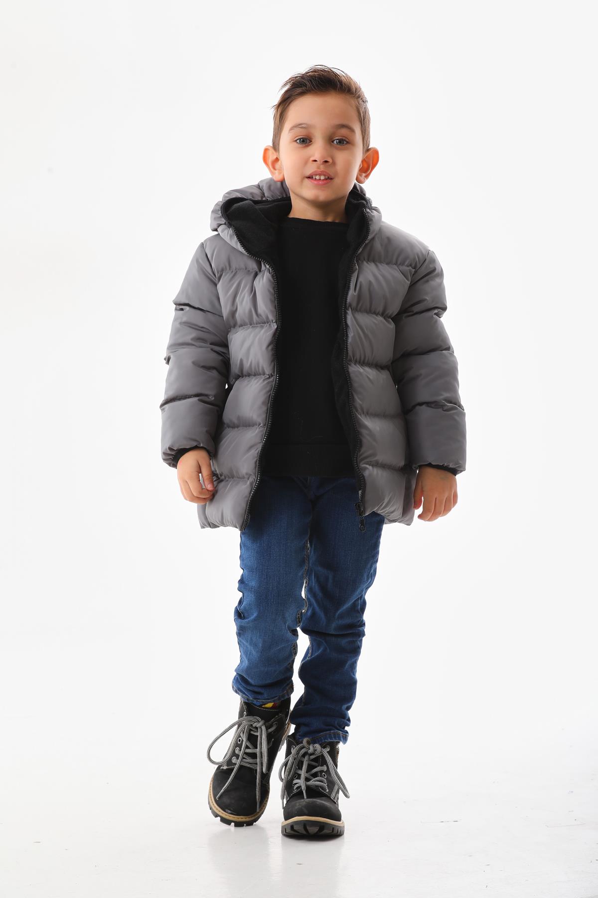 Kız Erkek Çocuk Su Geçirmez İç Polarlı Kışlık Mont & Kaban DPRBC008