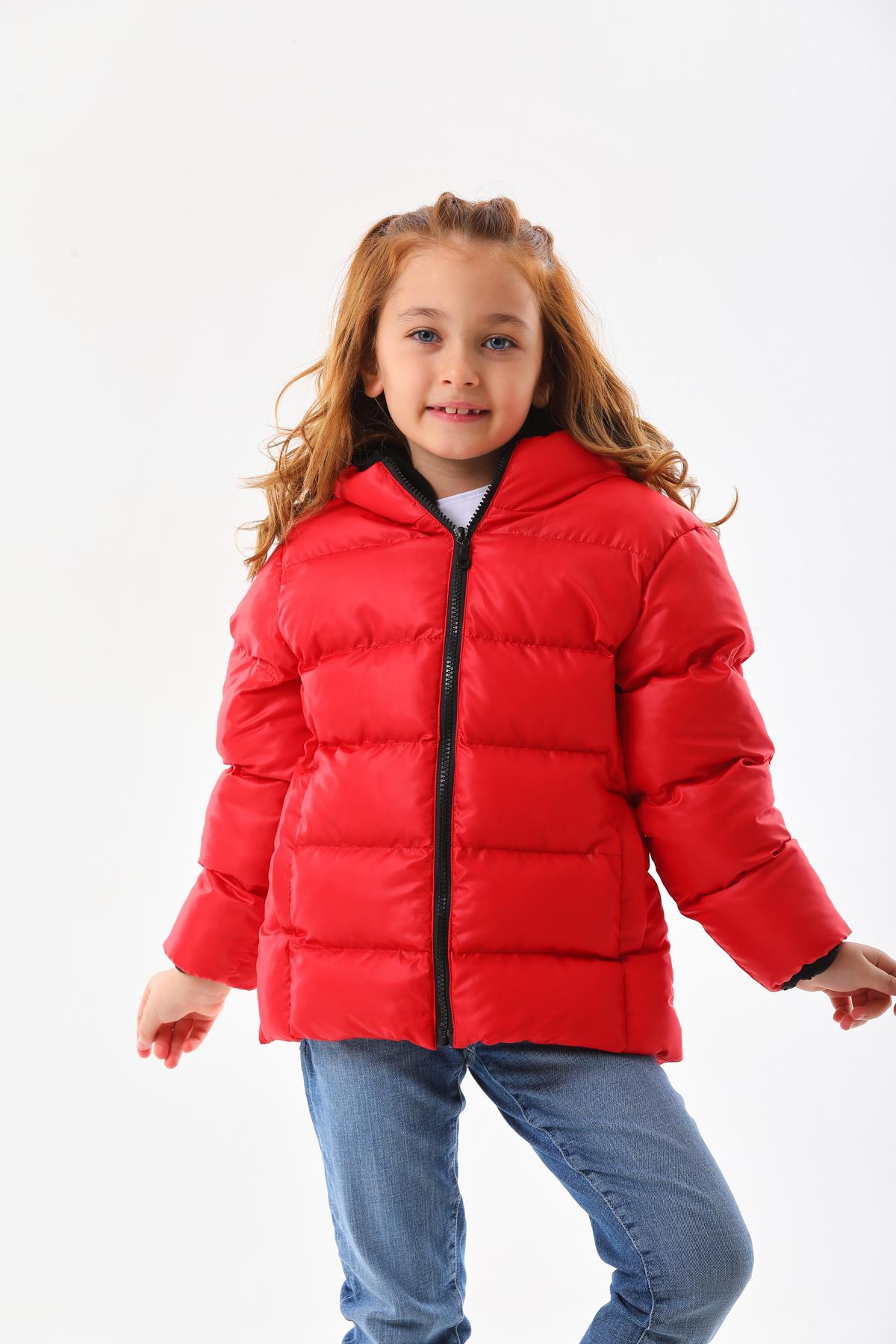 Kız Erkek Çocuk Su Geçirmez İç Polarlı Kışlık Mont DPRBC008