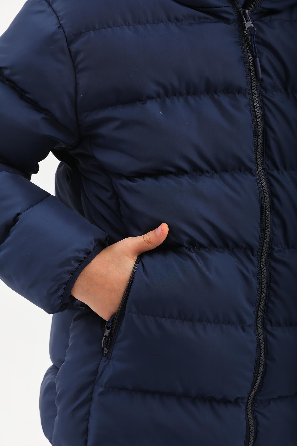 Kız Erkek Çocuk Su Geçirmez İç Polarlı Kışlık Mont & Kaban DPRBC015