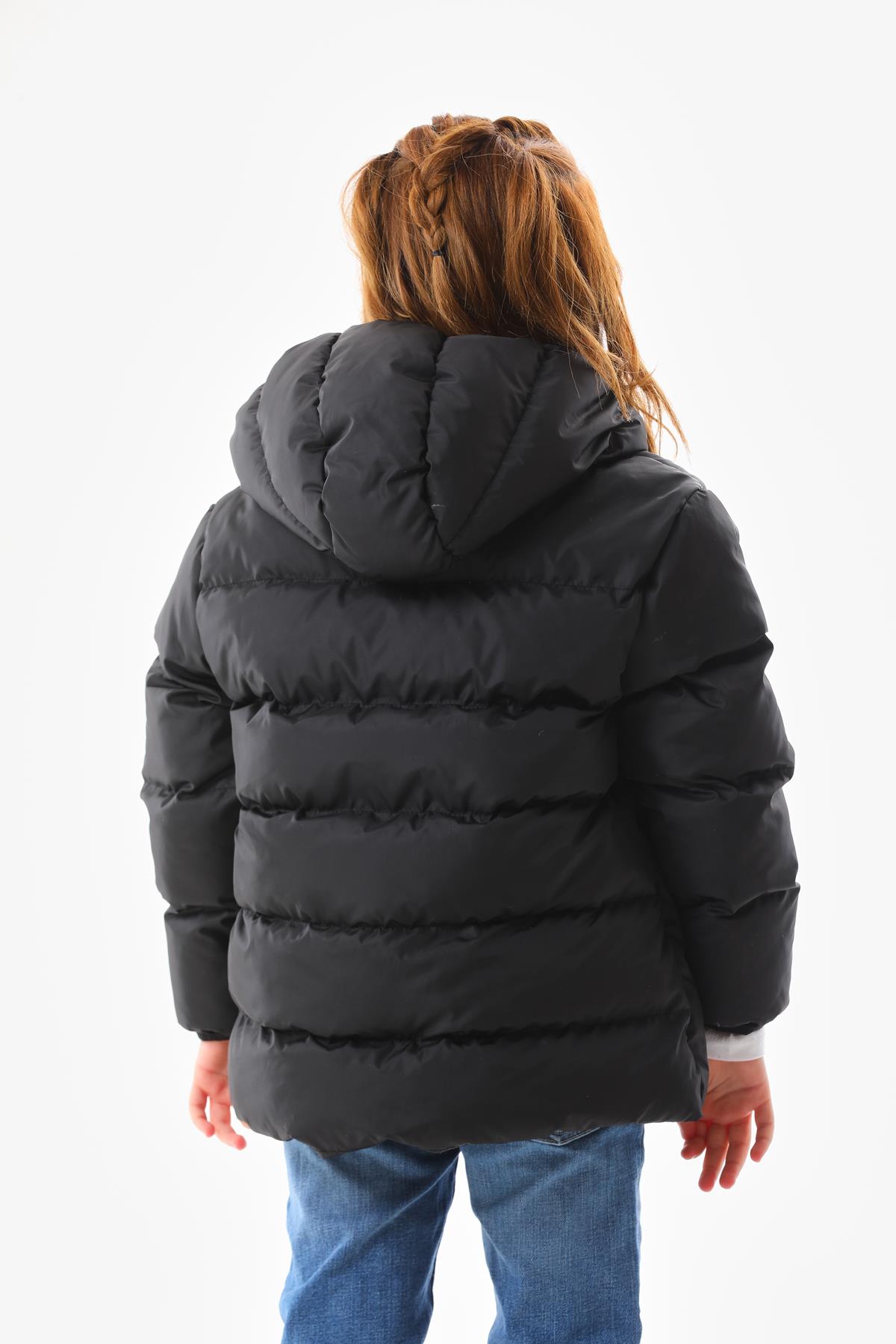 Kız Erkek Çocuk Su Geçirmez İç Polarlı Şişme Mont DPRBC008