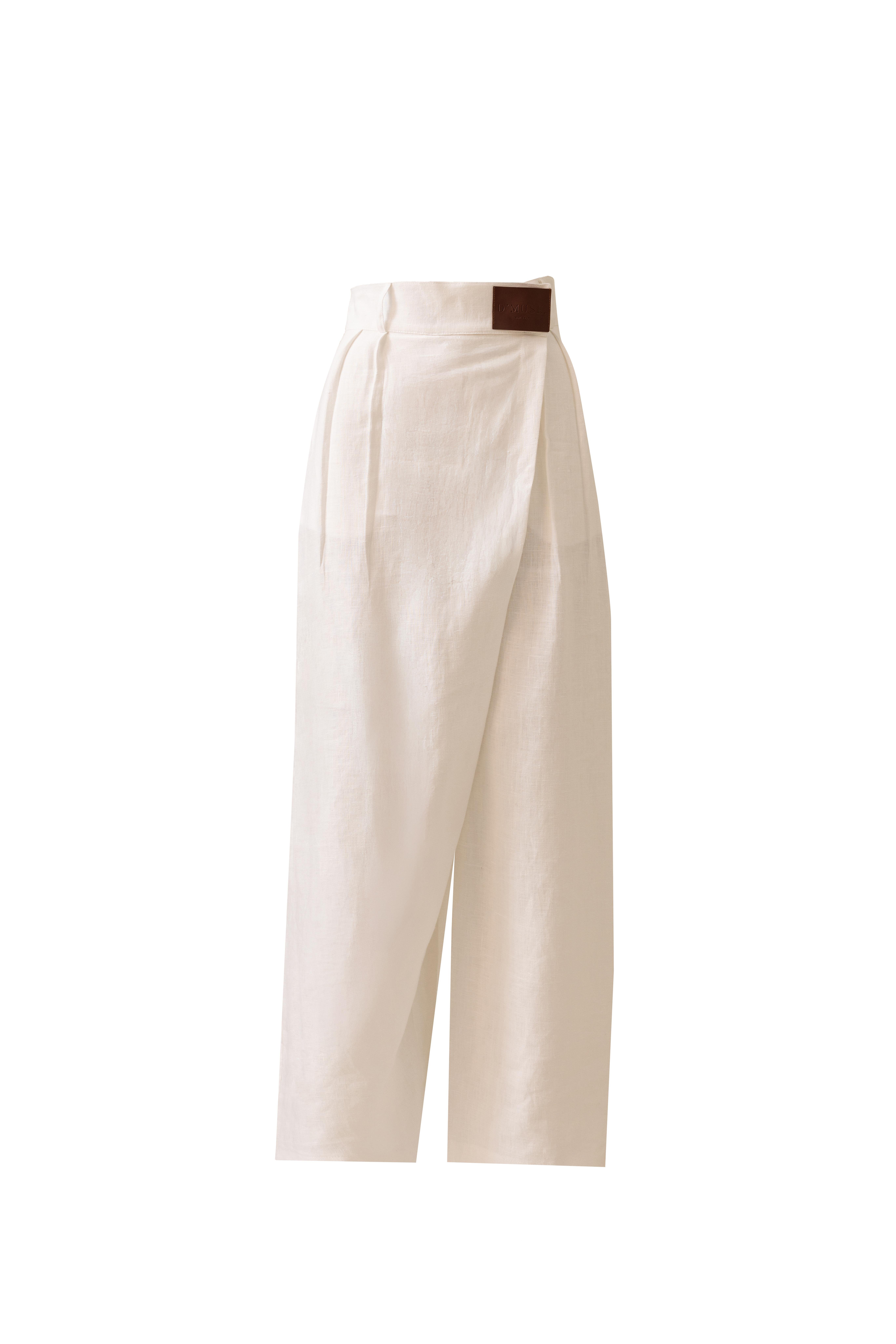 BOHO LINEN WHITE PANT