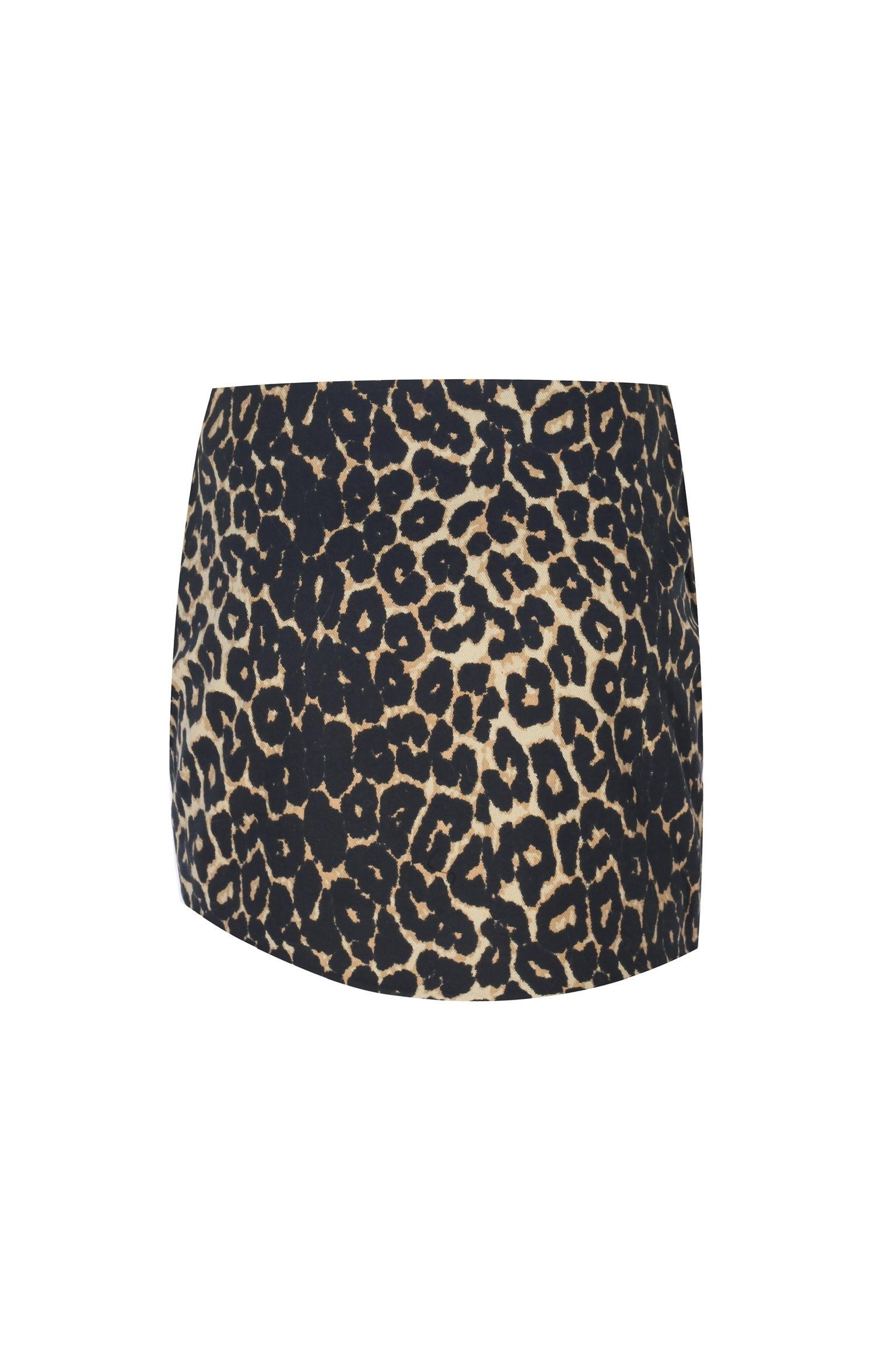 DANY LEOPARD ASSYMETRICAL SKIRT